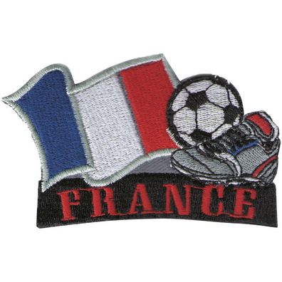 Aufnäher - Fußball - Frankreich - 77914 - Gr. ca. 8 x 5 cm - Patches Stick Applikat