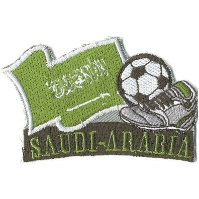 Aufnäher - Fußball - Saudi-Arabien - 77930 - Gr. ca. 8 x 5 cm - Patches Stick Appli