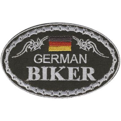 Aufnäher - German Biker - 04335 - Gr. ca. 9,5 x 6 cm - Patches Stick Applikation