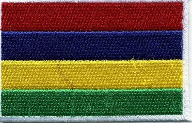 Aufnäher - Mauritius Fahne - 21628 - Gr. ca. 8 x 5 cm