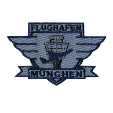 Aufnäher - München Flughafen - 00328 - Gr. ca. 10 x 6 cm - Patches Stick Applikatio