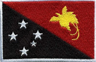 Aufnäher - Papua Neuguinea Fahne - 21648 - Gr. ca. 8 x 5 cm