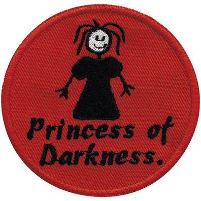 Aufnäher - Princess of Darness - 01950 - Gr. ca. Ø 8 cm - Patches Stick Applikation