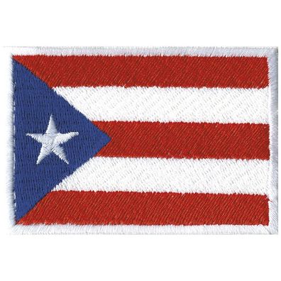 Aufnäher - Puerto Rico - Gr. ca. 8cm x 5cm (21479) Länderflagge Landesfahne Flagge