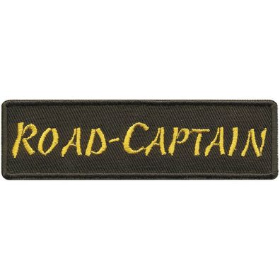 Aufnäher - ROAD Captain - 01791 - Gr. ca. 5,5 x 2,5cm - Patch Sticker Applikation