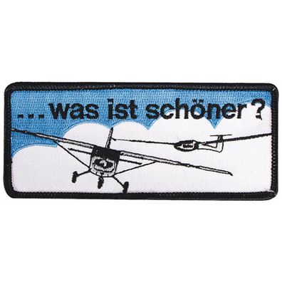 Aufnäher - Segelfliegen - was ist schöner - 04570 - Gr. ca. 12,5 x 5,5 cm - Patches