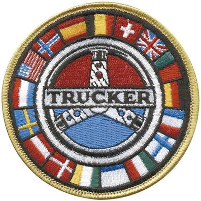 Aufnäher - Trucker - 04467 - Gr. ca. 9 cm - Patches Stick Applikation