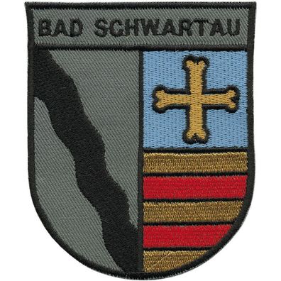 Aufnäher - Wappen - Bad Schwartau - 00430 - Gr. ca. 7,5 x 9,5 cm - Patches Stick App