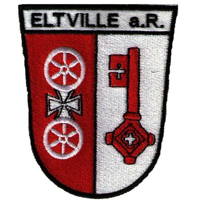 Aufnäher - Wappen - Eltvile e.R - 02914 - Gr. ca. 8 x 10 cm - Patches Stick Applikat
