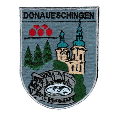 Aufnäher - Wappen - Donaueschingen - 02923 - Gr. ca. 7,5 x 9,5 cm - Patches Stick Ap