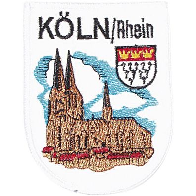 Aufnäher - Wappen - Köln - Rhein - 04007 - Gr. ca. 4 x 9 cm - Patches Stick Applika