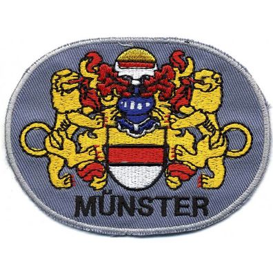 Aufnäher - Wappen - Münster - 01729 - Gr. ca. 9,5 x 7 cm - Patches Stick Applikatio