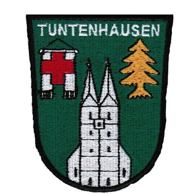 Aufnäher - Wappen - Tuntenhausen - 02919 - Gr. ca. 7,5 x 9 cm - Patches Stick Applik