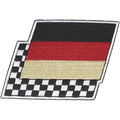 Aufnäher - Ziel- und Deutschlandflagge - 04638 - Gr. ca. 7 x 5 cm - Patches Stick Ap