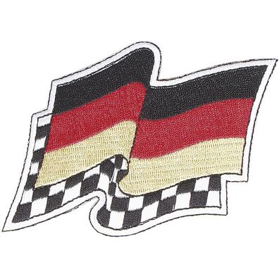 Aufnäher - Ziel- und Deutschlandflagge - 04637 - Gr. ca. 8 x 11 cm - Patches Stick A