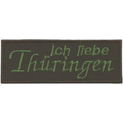 Aufnäher Applikation Button Patches Stick mit hochwertiger Einstickung - Thüringen