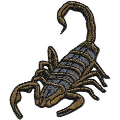 Aufnäher Patches Applikation - Wappen Skorpion - 04422 - Gr. ca. 5 x 8,5cm "Skorpion