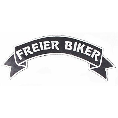 Rückenaufnäher - Freier Biker - Gr. ca. 7x28cm (08517) Aufnäher Stick Patches Appl