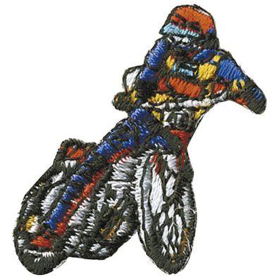 Signet Patches Stick Applikation Emblem Abzeichen Aufbügler Aufnäher "Motorcross 1"