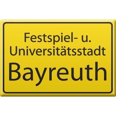 Küchenmagnet - Bayreuth - Gr. ca. 8 x 5,5 cm - 38790 - Magnet Kühlschrankmagnet