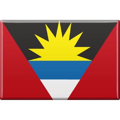 Küchenmagnet - Länderflagge Antigua und Barbuda - Gr. ca. 8x5,5 cm - 38007 - Magnet