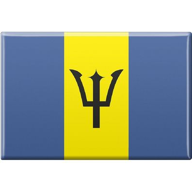 Küchenmagnet - Länderflagge Barbados - Gr. ca. 8x5,5 cm - 38016 - Magnet