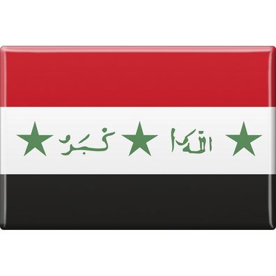 Küchenmagnet - Länderflagge Irak - Gr. ca. 8x5,5 cm - 38048 - Magnet