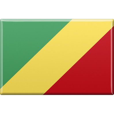 Küchenmagnet - Länderflagge Kongo - Gr. ca. 8x5,5 cm - 38063 - Magnet