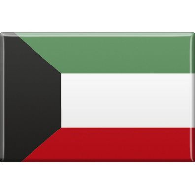 Küchenmagnet - Länderflagge Kuwait - Gr. ca. 8x5,5 cm - 38066 - Magnet