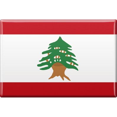 Küchenmagnet - Länderflagge Libanon - Gr. ca. 8x5,5 cm - 38069 - Magnet