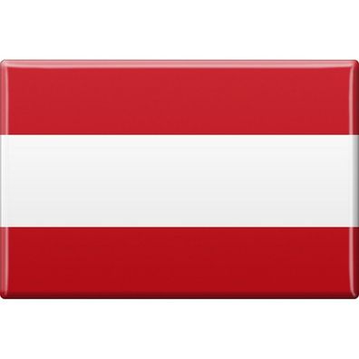 Küchenmagnet - Länderflagge Österreich - Gr. ca. 8x5,5 cm - 38100 - Magnet
