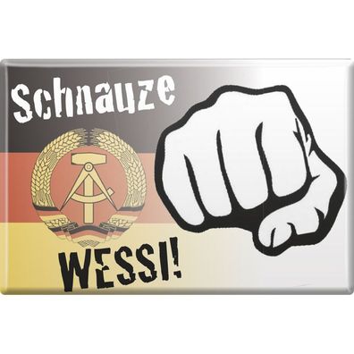 Küchenmagnet - Schnauze Wessi - Gr. ca. 8 x 5,5 cm - 38792 - Magnet Kühlschrankmagn