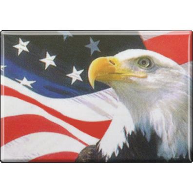 Küchenmagnet - US-Banner Eagle - Gr. ca. 8 x 5,5 cm - 38952/1 Magnet