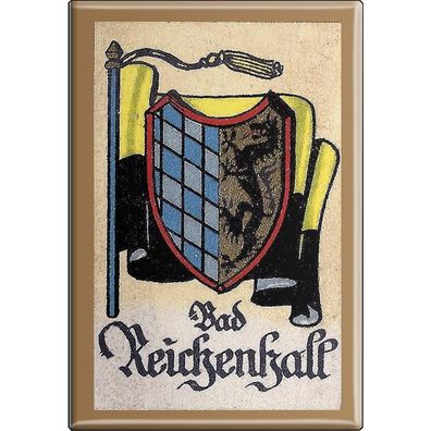 Küchenmagnet - Wappen Bad Reichenhall - Gr. ca. 8 x 5,5 cm - 37508 - Magnet Kühlsch