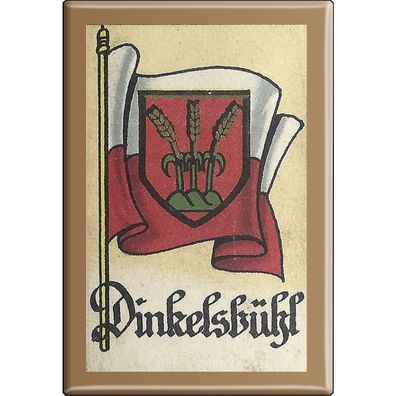Küchenmagnet - Wappen Dinkelsbühl - Gr. ca. 8 x 5,5 cm - 37515 - Magnet Kühlschran