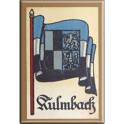 Küchenmagnet - Wappen Kulmbach - Gr. ca. 8 x 5,5 cm - 37534 - Magnet Kühlschrankmag