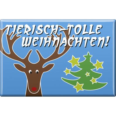 Küchenmagnet - Weihnachten - Tierisch tolle Weihnachten - Gr. ca. 8 x 5,5 cm - 38236