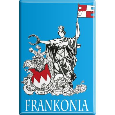 Kühlschrankmagnet - Frankonia - Gr. ca. 8 x 5,5 cm - 38765 - Küchenmagnet