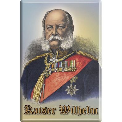 Kühlschrankmagnet - Kaiser Wilhelm - Gr. ca. 8 x 5,5 cm - 38760 - Magnet