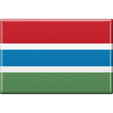 Kühlschrankmagnet - Länderflagg Gambia - Gr. ca. 8x5,5 cm - 38038 - Magnet