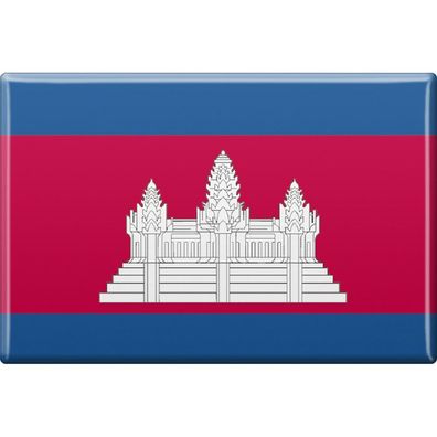 Kühlschrankmagnet - Länderflagge Kambodscha - Gr. ca. 8x5,5 cm - 38055 - Magnet