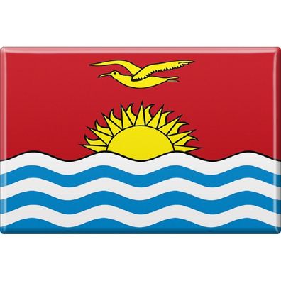 Kühlschrankmagnet - Länderflagge Kiribati - Gr. ca. 8x5,5 cm - 38062 - Magnet