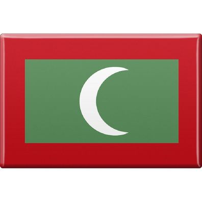 Kühlschrankmagnet - Länderflagge Malediven - Gr. ca. 8x 5,5 cm - 38077 - Magnet