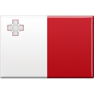 Kühlschrankmagnet - Länderflagge Malta - Gr. ca. 8x5,5 cm - 38079 - Magnet