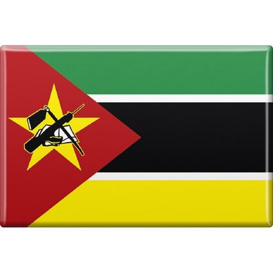 Kühlschrankmagnet - Länderflagge Mosambik - Gr. ca. 8x5,5 cm - 38089 - Magnet