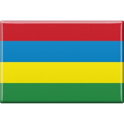 Kühlschrankmagnet - Länderflagge Mauritius - Gr. ca. 8x5,5 cm - 38082 - Magnet