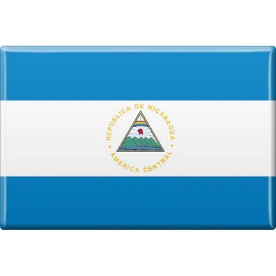 Kühlschrankmagnet - Länderflagge Nicaragua - Gr. ca. 8x5,5 cm - 38094 - Magnet