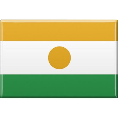 Kühlschrankmagnet - Länderflagge Niger - Gr. ca. 8x5,5 cm - 38095 - Magnet