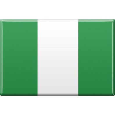 Kühlschrankmagnet - Länderflagge Nigeria - Gr. ca. 8x5,5 cm - 38096 - Magnet