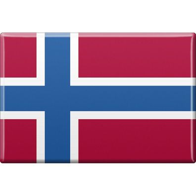 Kühlschrankmagnet - Länderflagge Norwegen - Gr. ca. 8x5,5 cm - 38098 - Magnet